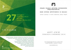 Udział w wystawie poplenerowej ART-EKO Ponidzie-Chroberz 2014