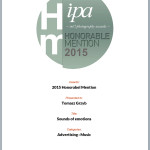 Wyróżnienie w konkursie International Photography Awards (IPA) 2015