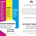 Udział w Wystawie Dorocznej ZPAF „KAPITAŁ SZTUKI SUPLEMENT 2015″
